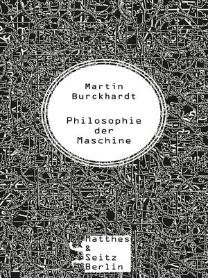cover image of Philosophie der Maschine